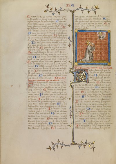 David Pointing to His Eye by Master of Jean